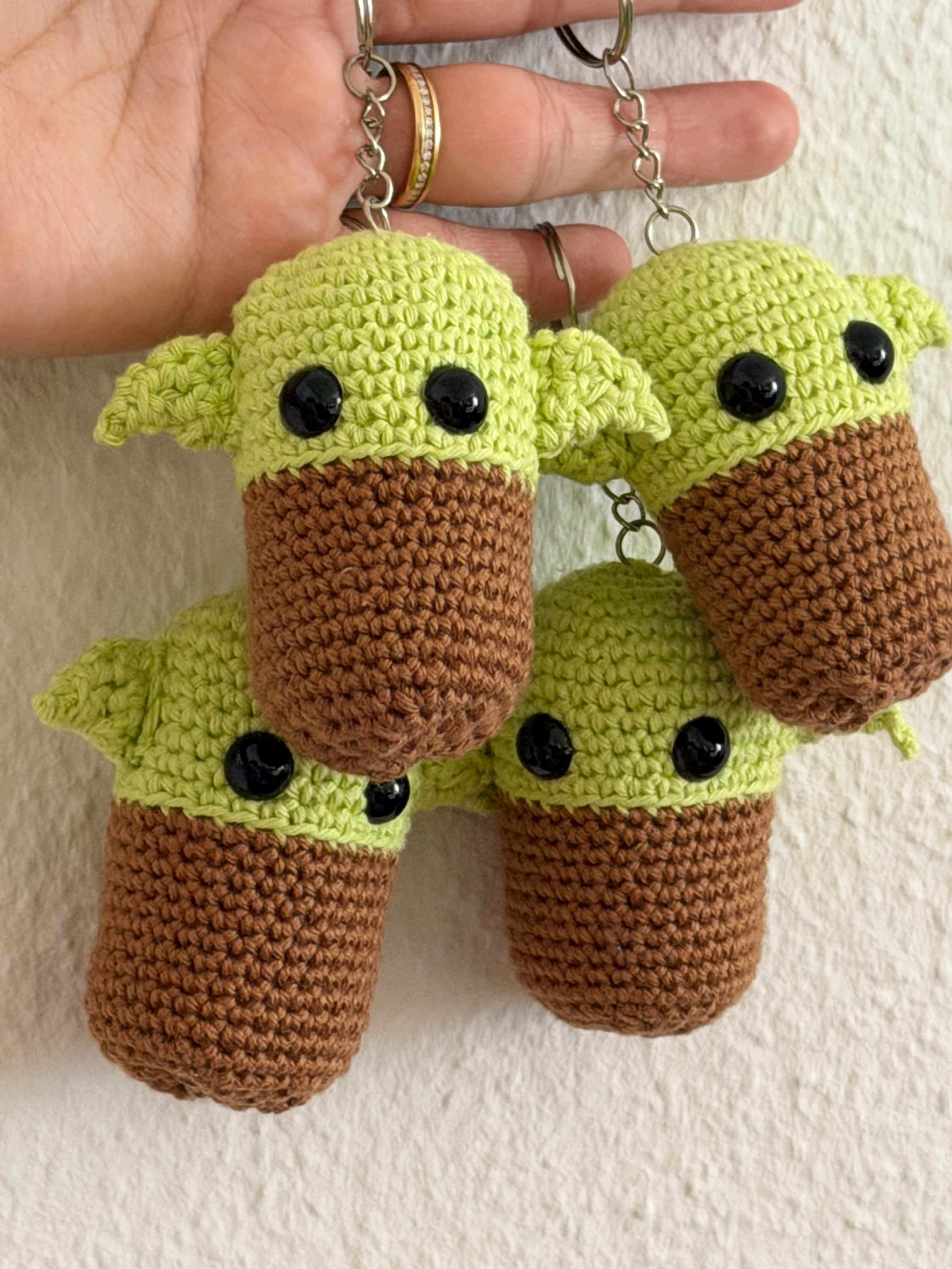Baby Yoda Amigurumi Keychain thumbnail 2