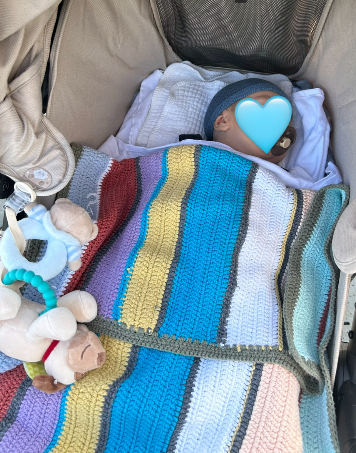 Colorful Striped Baby Blanket