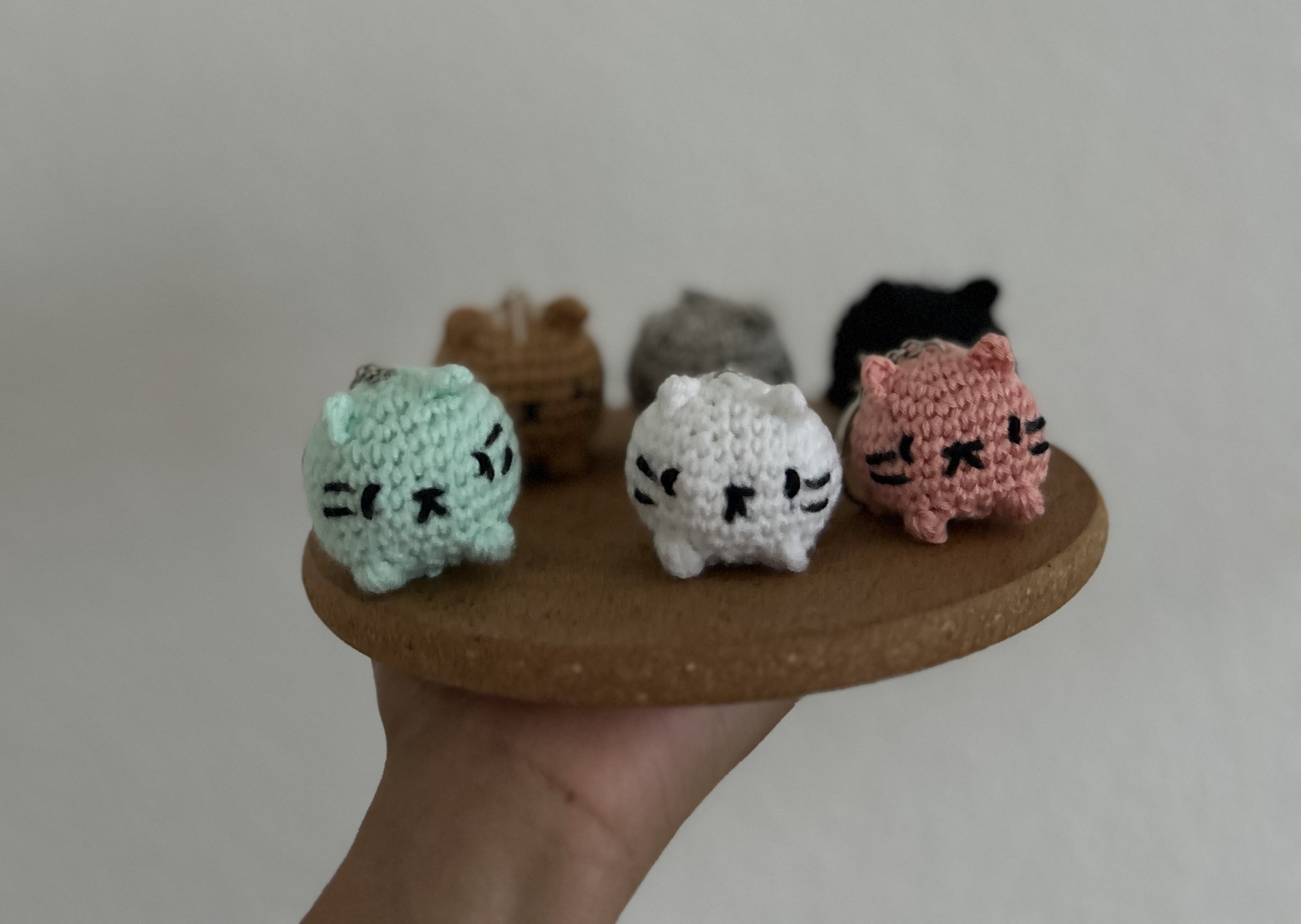 Mini Loaf Cat Keychain