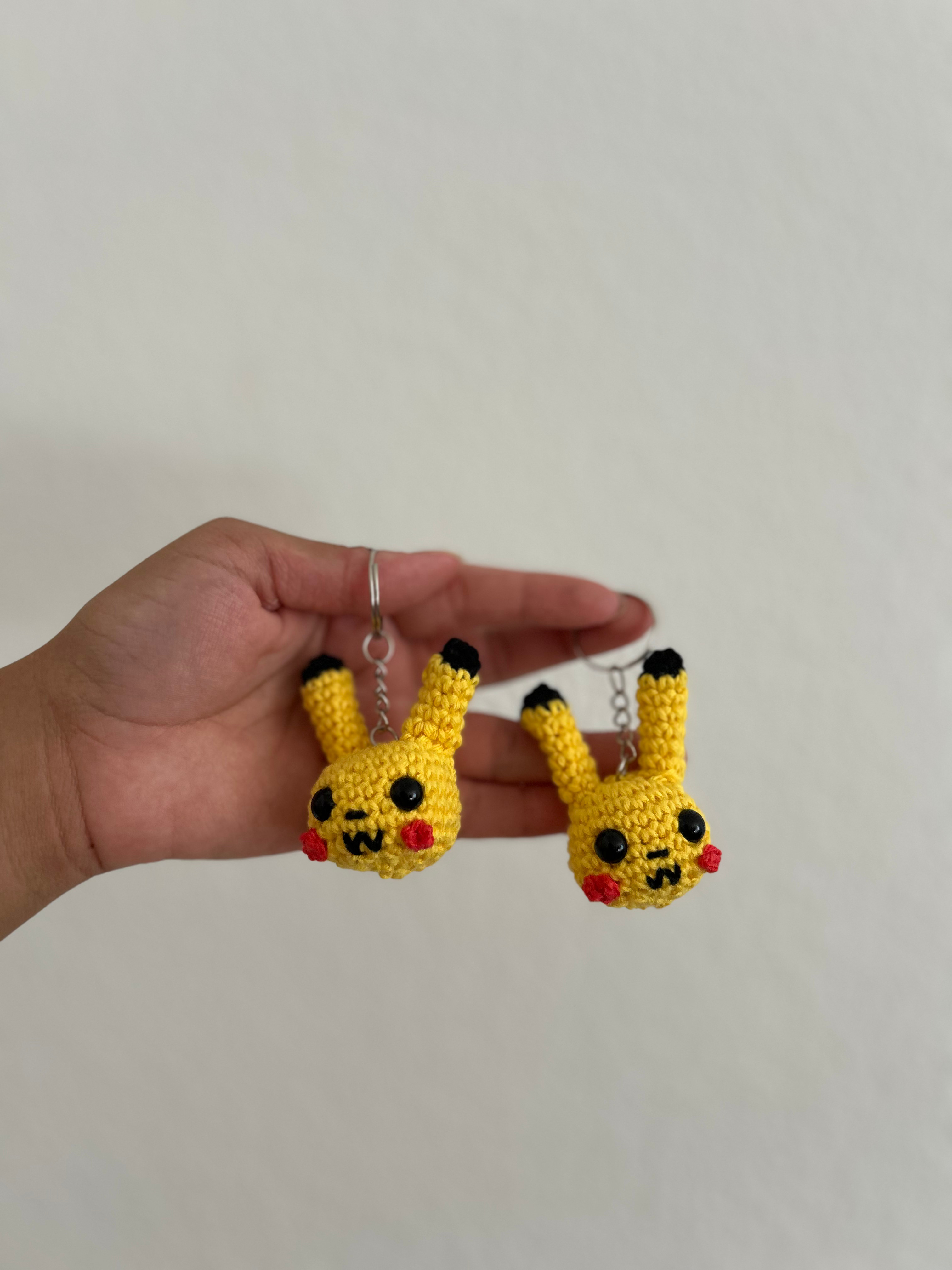 Pikachu Amigurumi Keychain