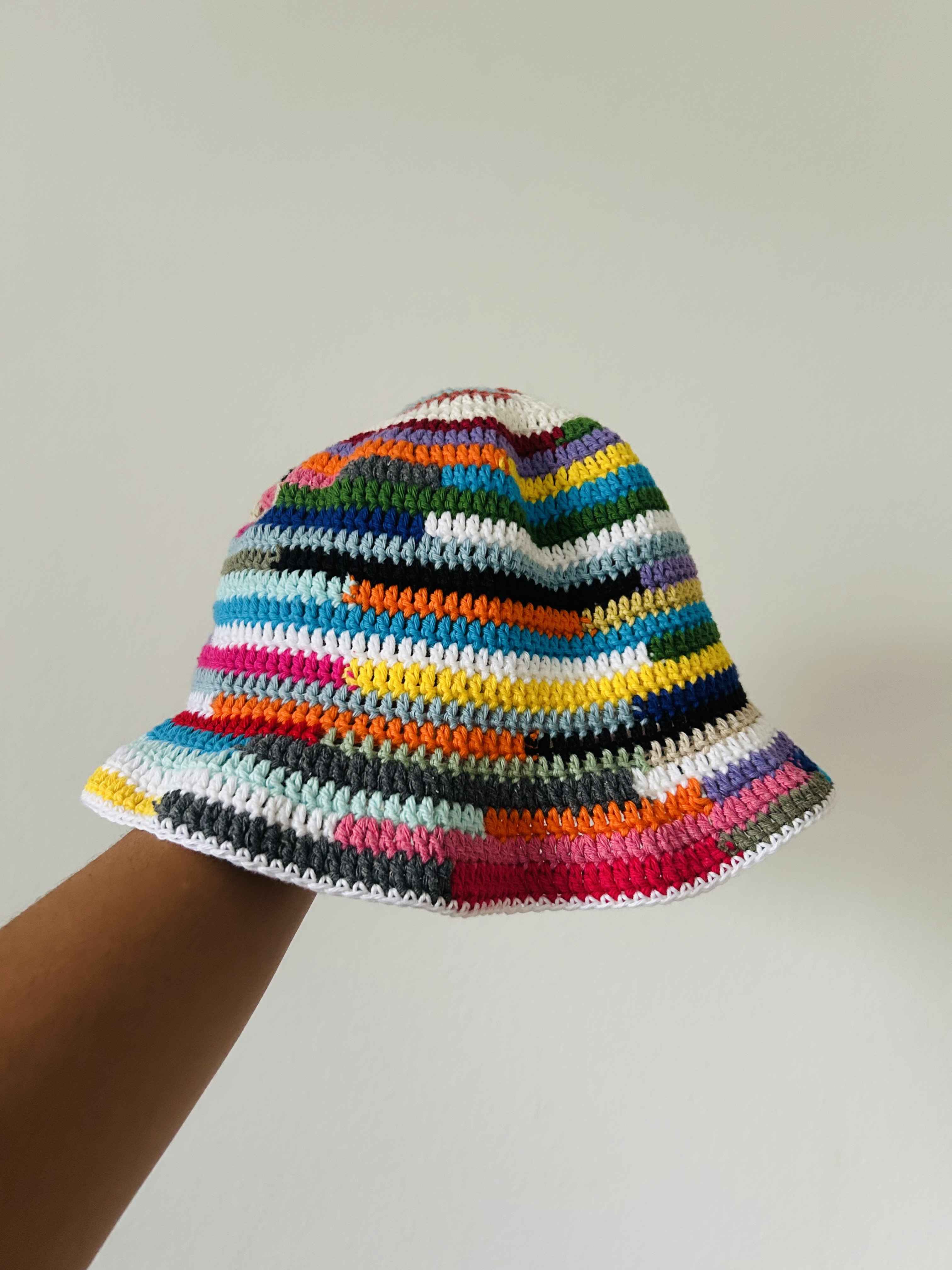 One of a Kind Scrap Yarn Bucket Hat